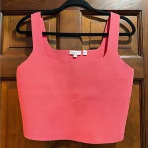 A.L.C. Vibrant Coral Crop Top